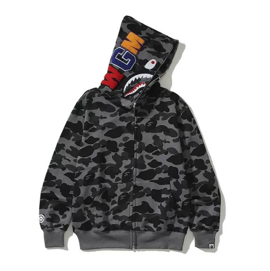 Bape Hoodie Grey